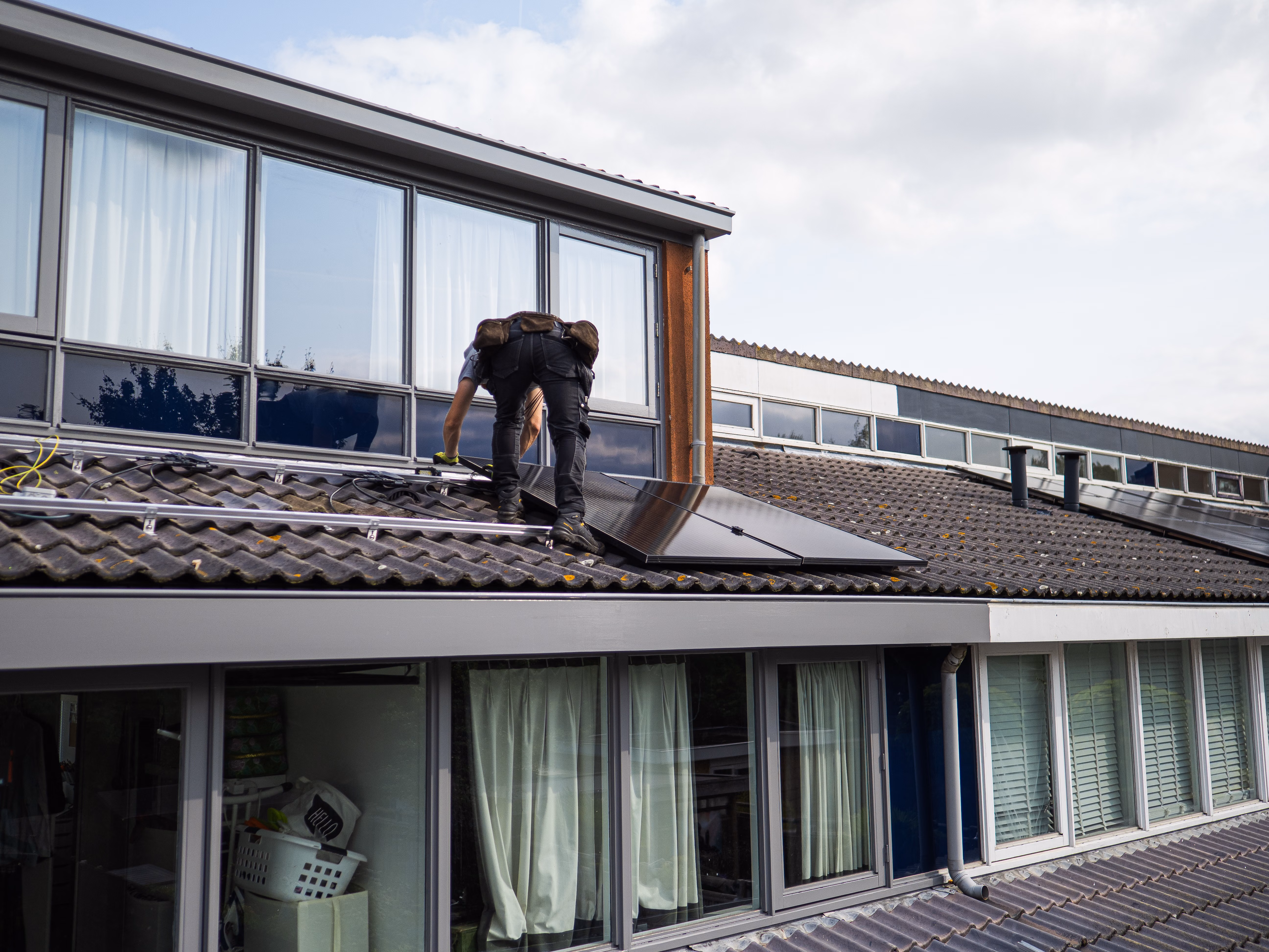 Wohnquartier mit modernen Gebäuden