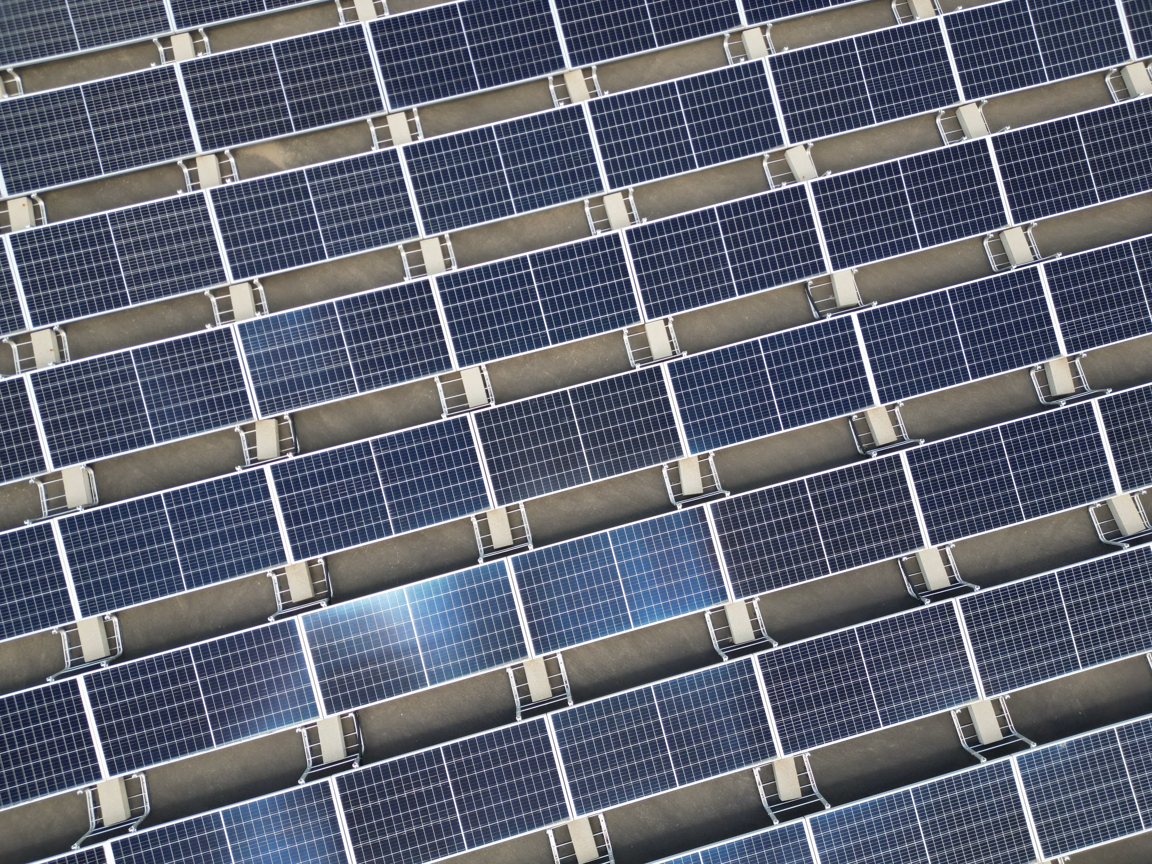 Quartier mit Solaranlagen