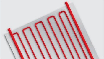 Absorbertyp Verteiler-Mäander als schematische Darstellung